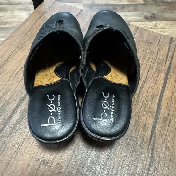 BOC Elsbury Tassel Women's Leather Mules Size 6