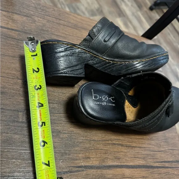 BOC Elsbury Tassel Women's Leather Mules Size 6