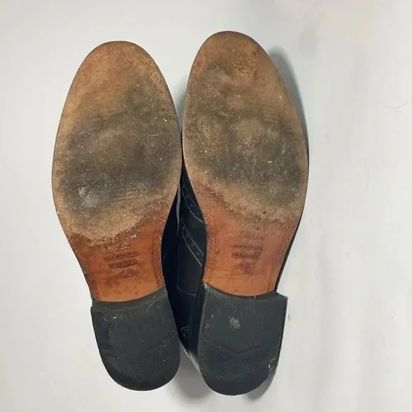 Boden black leather oxford boots size 42