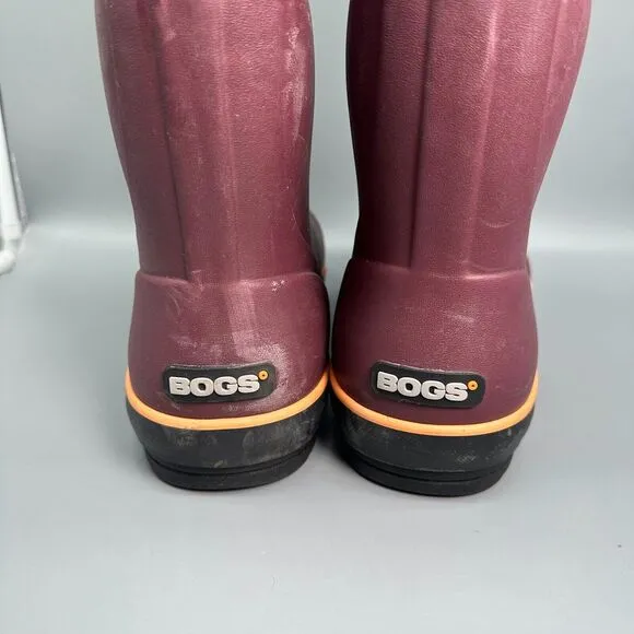 Bogs Classic II Ikat Women's 11 Burgundy Waterproof Winter Snow Boot Pull On