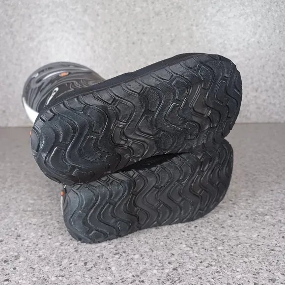 BOGS Rainboot Black Gray Ghost Spooky Kids Waterproof Shoes
