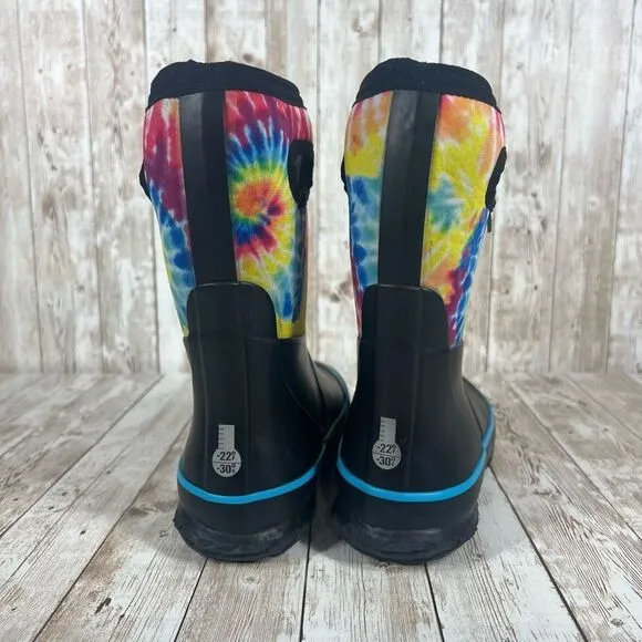 Bogs tiedye waterproof warm winter‎ boots for cold weather kids 2