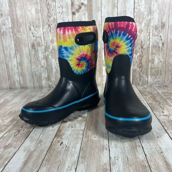Bogs tiedye waterproof warm winter‎ boots for cold weather kids 2