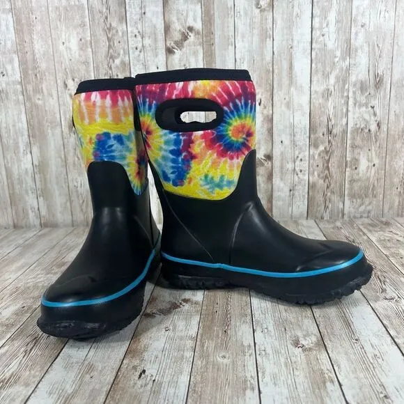 Bogs tiedye waterproof warm winter‎ boots for cold weather kids 2