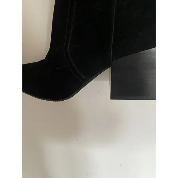 Bondo Black Zip Up Boots Size M Retails $212 Tessa Waterproof