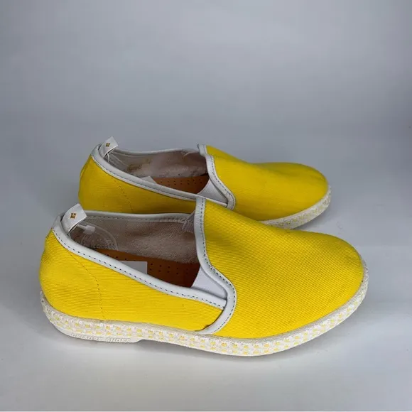Bonpoint Rivieras Kid’s Yellow Canvas Tennis Shoes