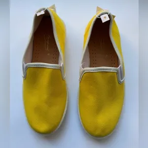 Bonpoint Rivieras Kid’s Yellow Canvas Tennis Shoes