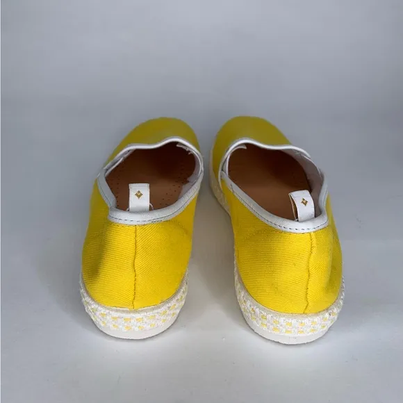 Bonpoint Rivieras Kid’s Yellow Canvas Tennis Shoes