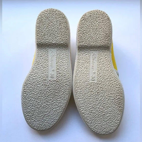 Bonpoint Rivieras Kid’s Yellow Canvas Tennis Shoes