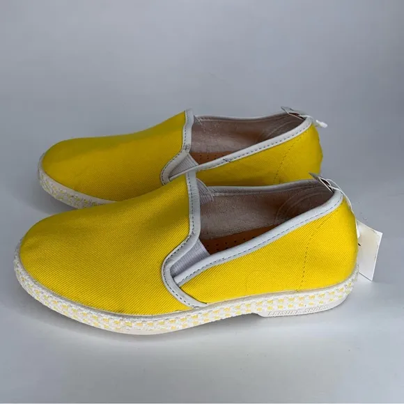 Bonpoint Rivieras Kid’s Yellow Canvas Tennis Shoes