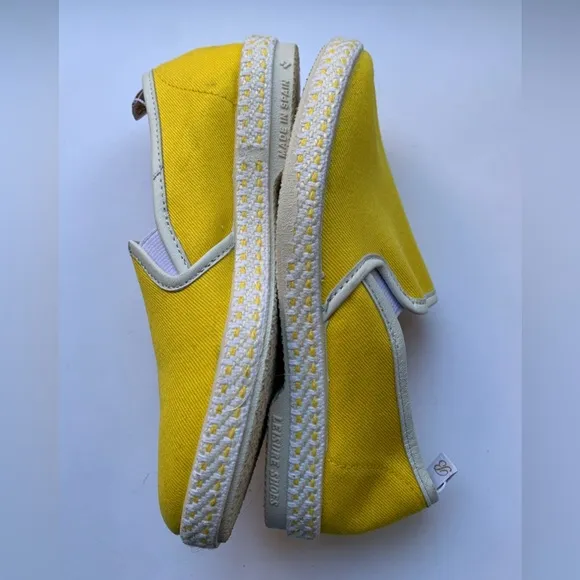 Bonpoint Rivieras Kid’s Yellow Canvas Tennis Shoes