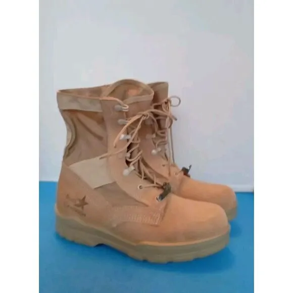 Boot Campaign Tan Combat Boots Military‎ Style Work Boots