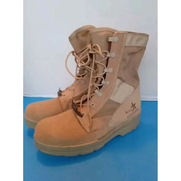 Boot Campaign Tan Combat Boots Military‎ Style Work Boots