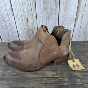 Born Kerri Terra Brown Ankle Booties Women's Sz 6.5 M (NWT/NWD)