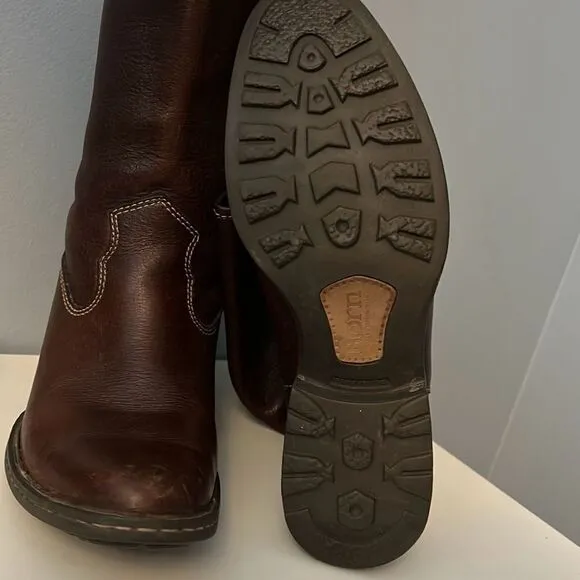 Born Shavano Western Riding Boots 7.5 Women’s Brown Tall