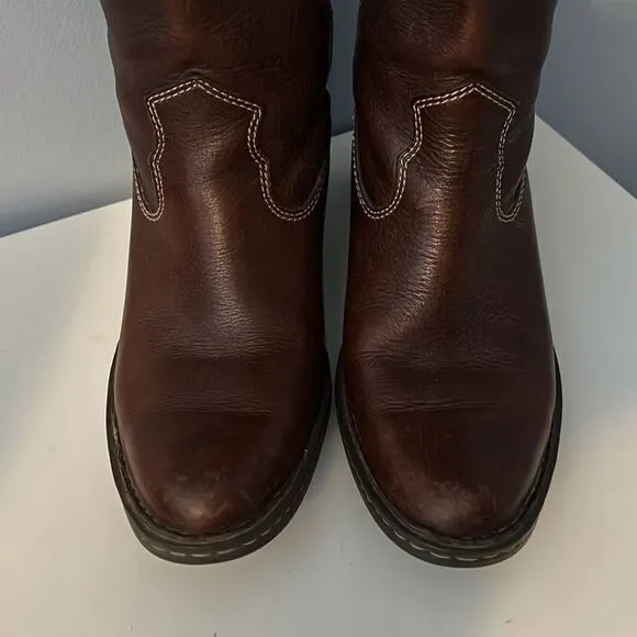 Born Shavano Western Riding Boots 7.5 Women’s Brown Tall