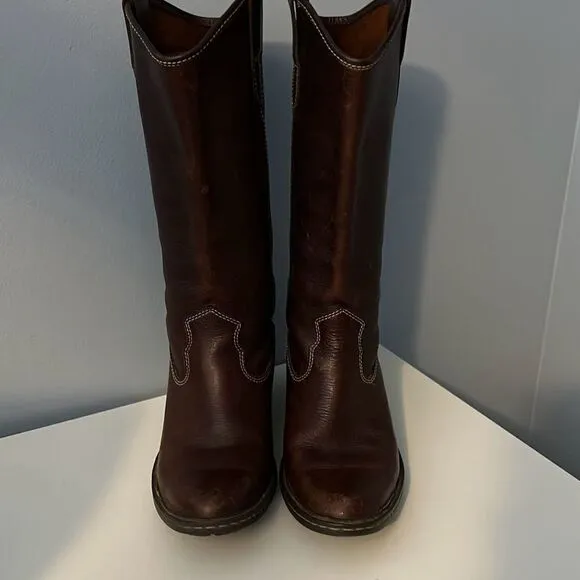 Born Shavano Western Riding Boots 7.5 Women’s Brown Tall
