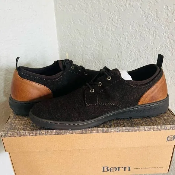 BORN Marcus Lightweight Sneaker, Dress Comfort Shoe, Dark Brown, Size 12, NWT