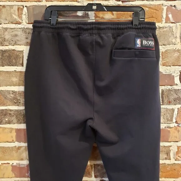 Boss Hugo Boss NBA Brooklyn Nets Athletic Sweat Warm Up Pants Men's Sz XL Black