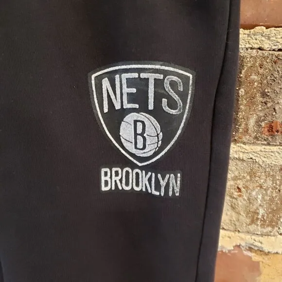 Boss Hugo Boss NBA Brooklyn Nets Athletic Sweat Warm Up Pants Men's Sz XL Black