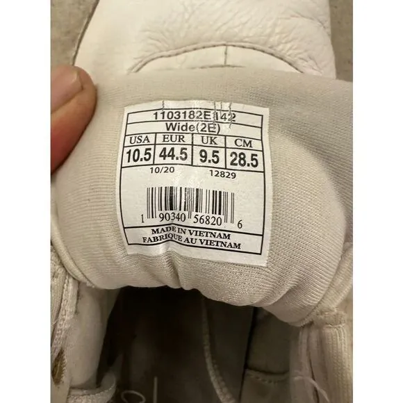 Brooks addiction walker White‎ Leather Walking Shoes Comfort Sneakers so 10.5 2E