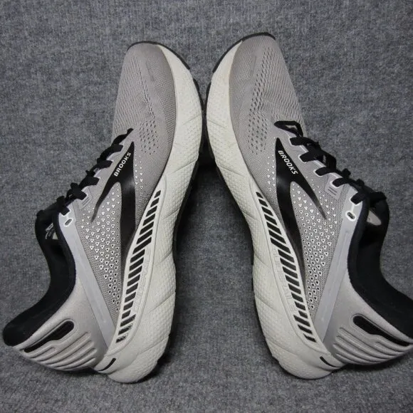 Brooks Adrenaline GTS 22 Running Shoes Gray Black Lace Up Men's Size 11