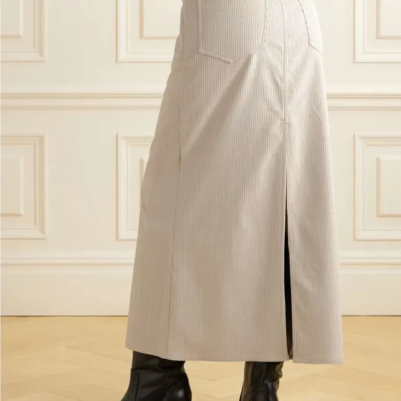 Brunello Cucinelli Cotton-blend corduroy maxiskirt