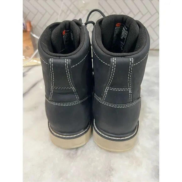 Brunt Marin Work Boot Men’s 10.5 Black 6” Comp Toe Waterproof Safety Great Cond