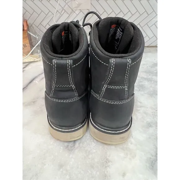 Brunt Marin Work Boot Men’s 10.5 Black 6” Comp Toe Waterproof Safety Great Cond