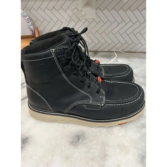 Brunt Marin Work Boot Men’s 10.5 Black 6” Comp Toe Waterproof Safety Great Cond