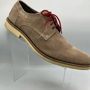 Bugatti Derby Lace Up Shoes Men's Size EU46 US 13 Tan Suede Comfort