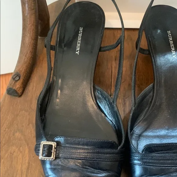 Burberry Women's Black Leather Heels