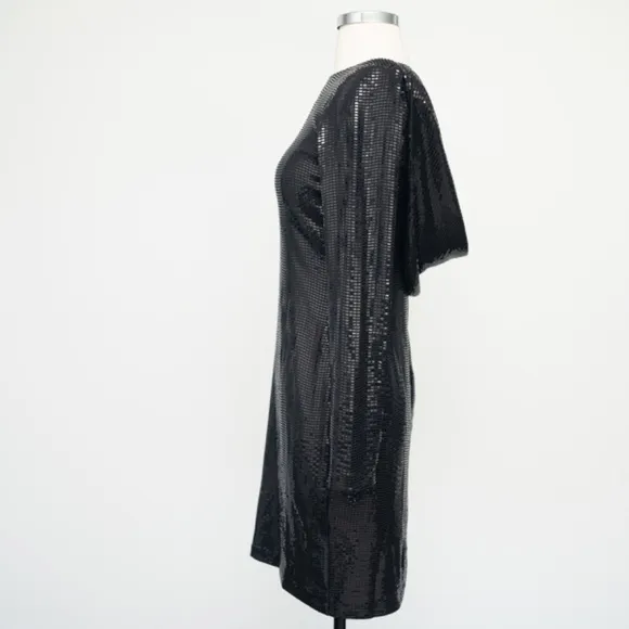 Calvin Klein. Sequined Cowl-Back Sheath Dress.