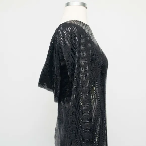 Calvin Klein. Sequined Cowl-Back Sheath Dress.