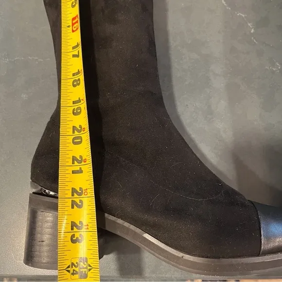 Camel Century Legend sz 250 US 8.5 black leather tall OTK boots
