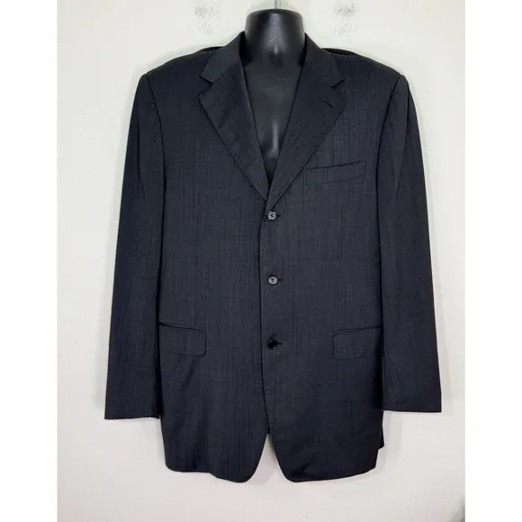 CANALI Men's Blazer Sport Coat Jacket Wool 3 Button Career Italy IT 54L US 44