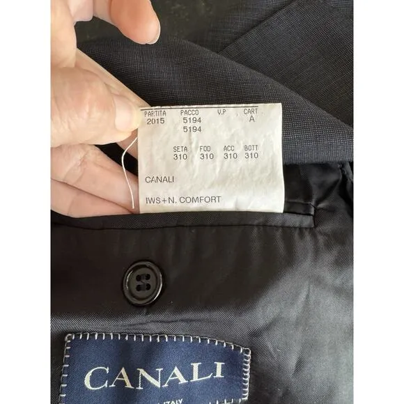CANALI Men's Blazer Sport Coat Jacket Wool 3 Button Career Italy IT 54L US 44
