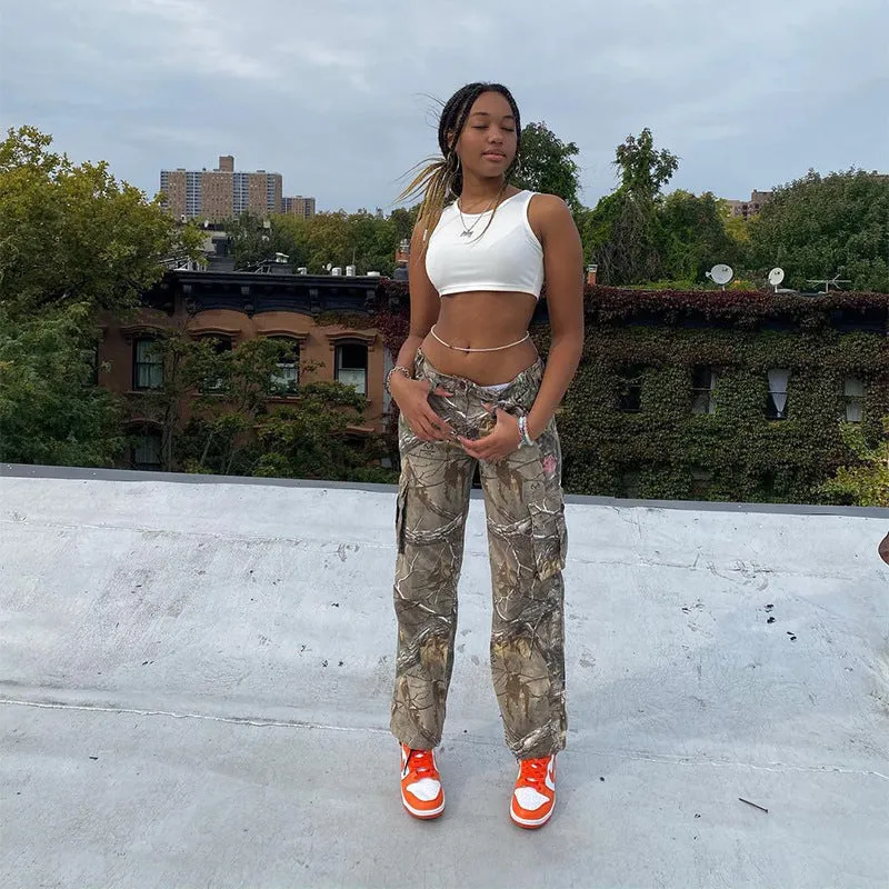 Cargo Pants – Camo Print – Relaxed Streetwear Style