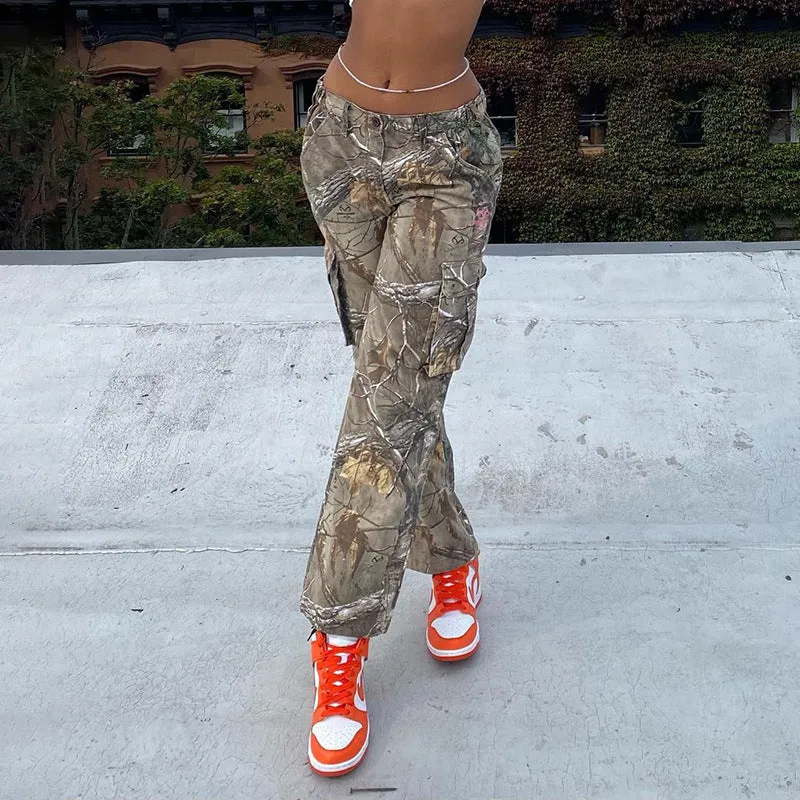 Cargo Pants – Camo Print – Relaxed Streetwear Style