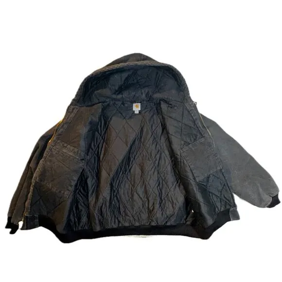 Carhartt J130 Black Hooded Jacket Mens 3XL, Never Worn