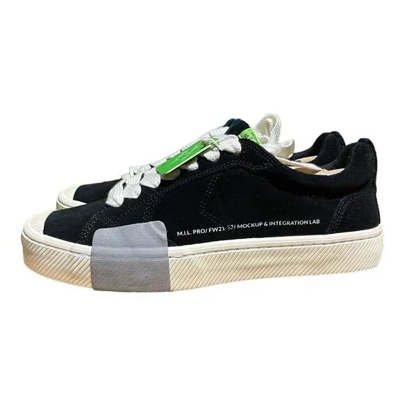 Cariuma M.I.L. PRO Black Suede Sneaker Mens 8 Skateboarding Streetwear Grunge