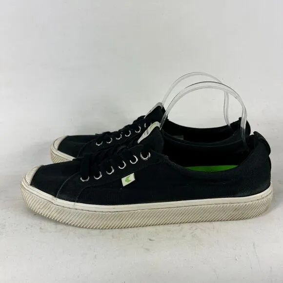 Cariuma Oca Canvas Sneakers Mens size 11 Black Low Top Athletic Shoes 100103B01M