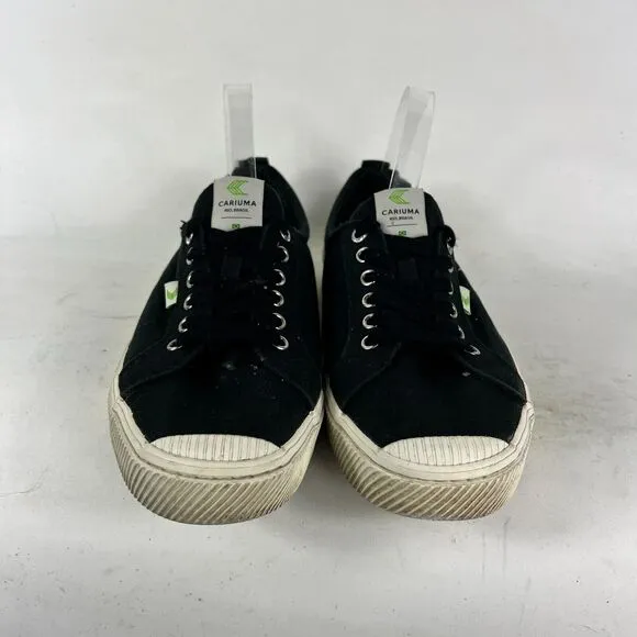 Cariuma Oca Canvas Sneakers Mens size 11 Black Low Top Athletic Shoes 100103B01M