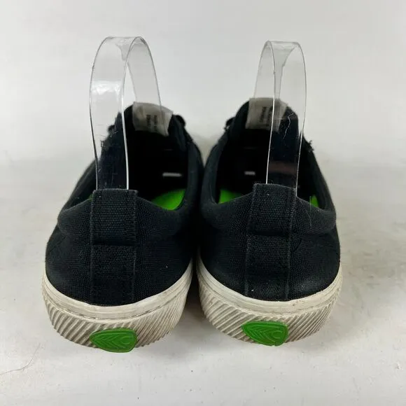 Cariuma Oca Canvas Sneakers Mens size 11 Black Low Top Athletic Shoes 100103B01M