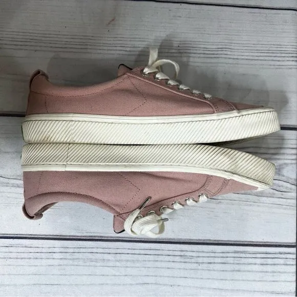 Cariuma OCA Low Rose Canvas Sneakers Shoes Unisex Sz Womens 10.5, Mens 9