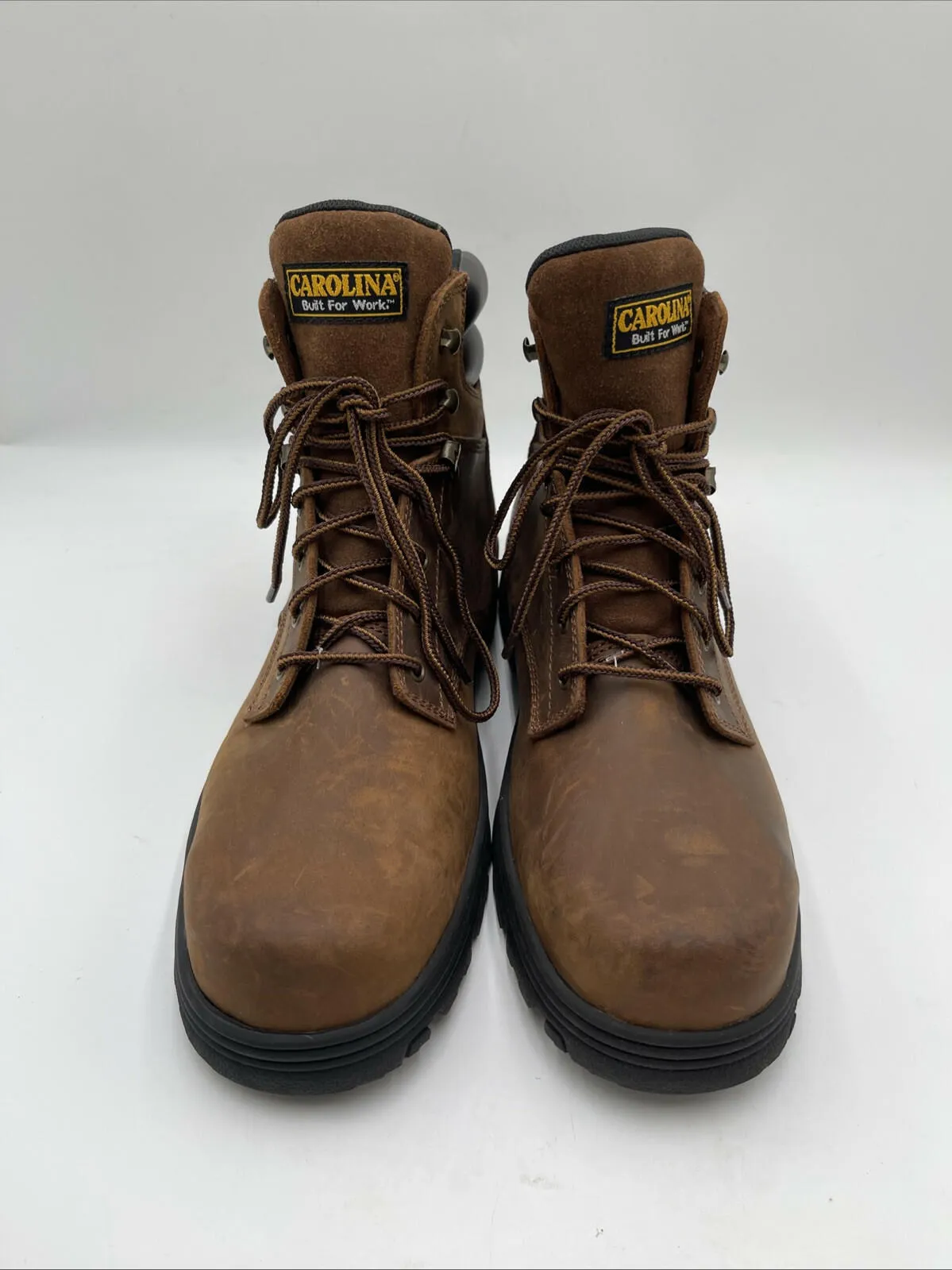 Carolina Men's 6" Waterproof Steel Toe Work Boots Brown Size 15EE - Very Good