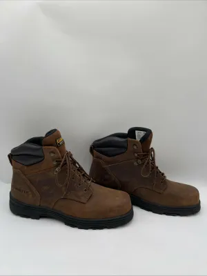 Carolina Men's 6" Waterproof Steel Toe Work Boots Brown Size 15EE - Very Good