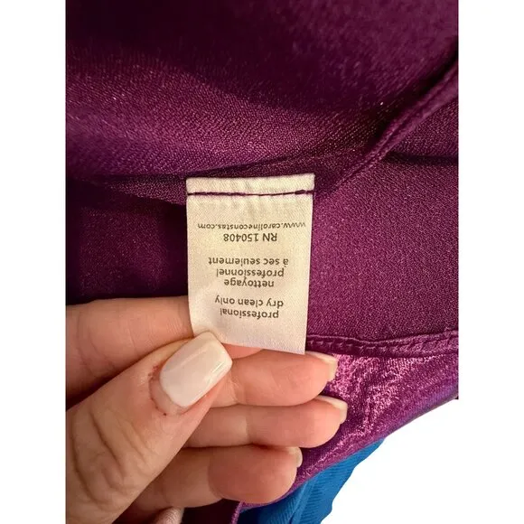 Caroline Constas Enya Gown in Purple NWT- Size S