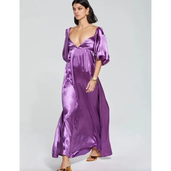 Caroline Constas Enya Gown in Purple NWT- Size S