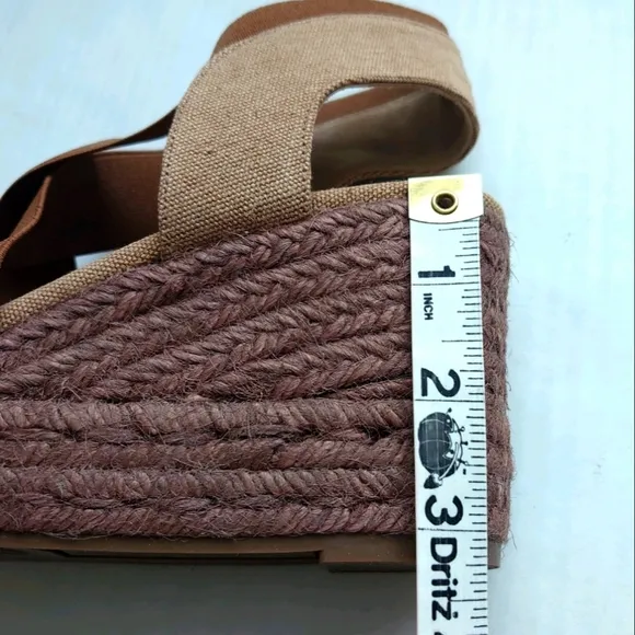 Castaner Women's Espadrilles Wedge Sandals Brown size 39 NEW